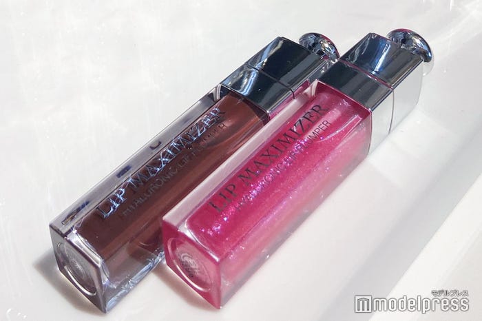 (左から)ディオール アディクト リップ マキシマイザー 020 ブラウン、019 トーキョー ピンク(C)モデルプレス