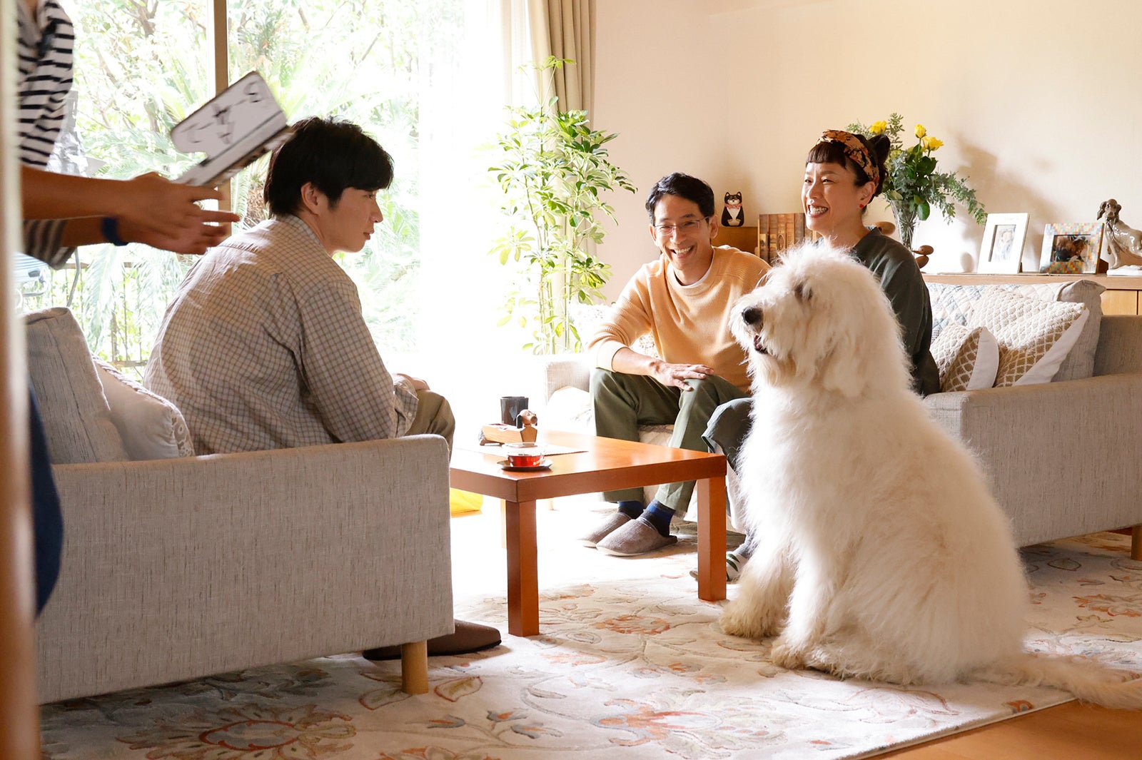 田中圭、ベック、野間口徹、渡辺真起子（C）2022「ハウ」製作委員会