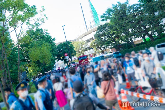 国立競技場付近の様子(C)モデルプレス