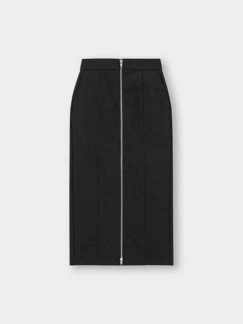 GU 裏フリースフロントジップスカート GUの裏フリースフロントジップスカート
