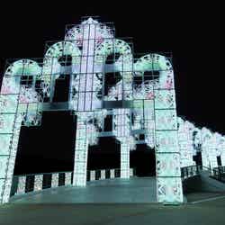 100万球のイルミネーションアーチ/提供画像