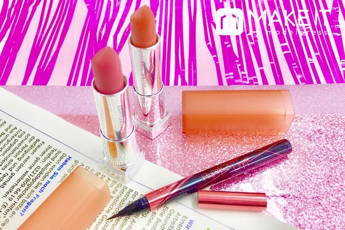 6月23日発売 メイベリン 夏の新作レビュー 攻めのヌーディアイライナー リップであか抜け顔 モデルプレス