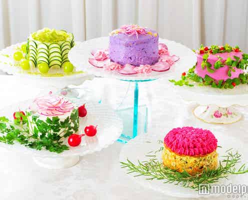 まるでケーキ!カラフル野菜で作る「ベジデコサラダ」カフェが誕生 パステルカラーに一目惚れ