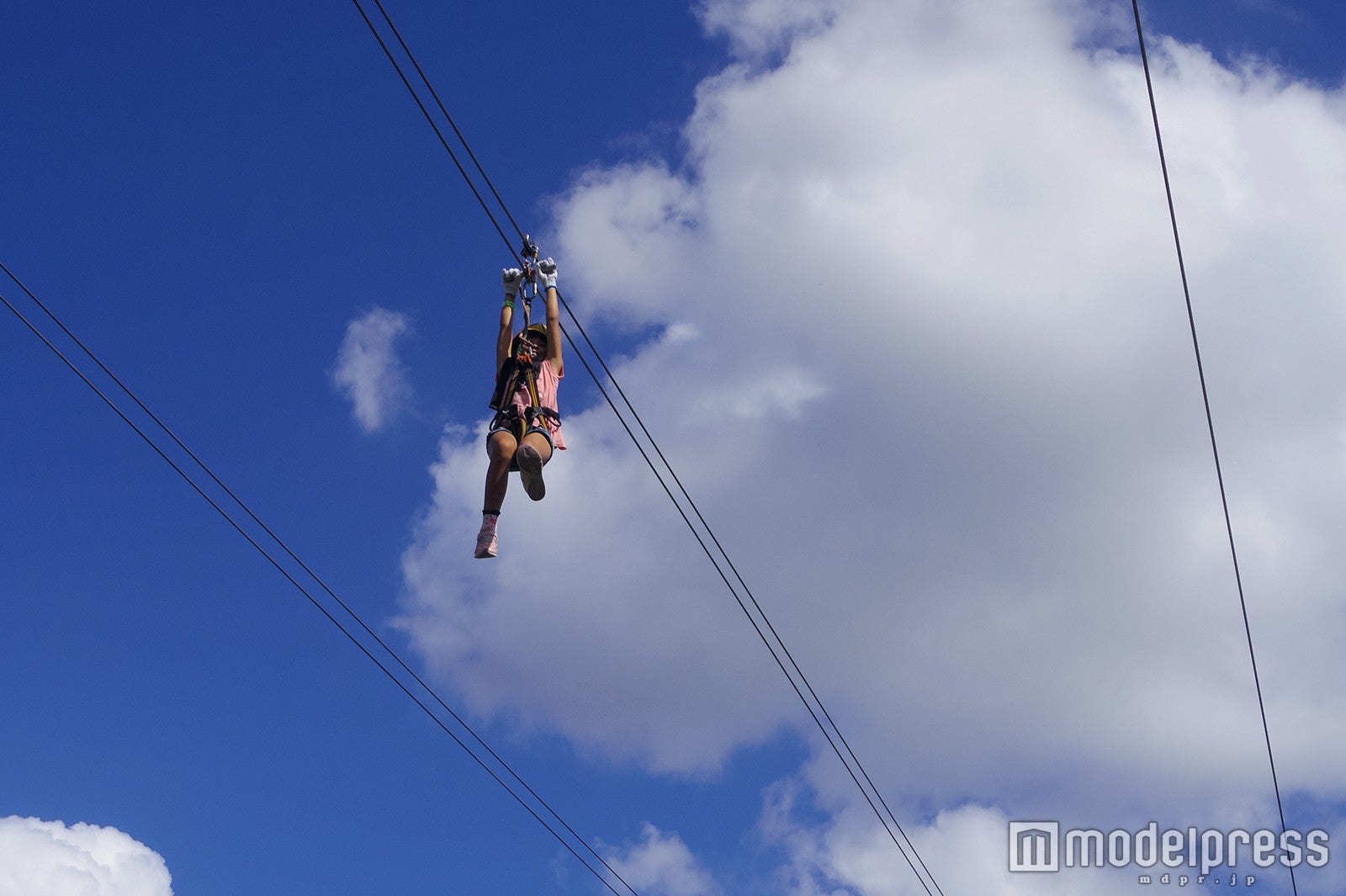 ジップライン／画像提供：日建リース工業