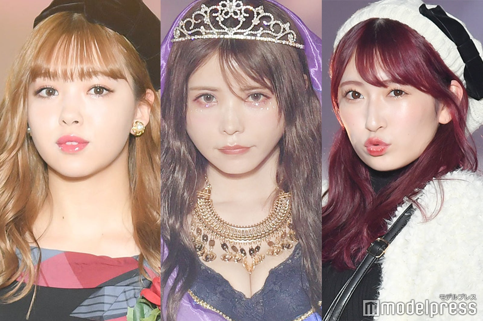 （左から）藤田ニコル、益若つばさ、吉田朱里（C）モデルプレス