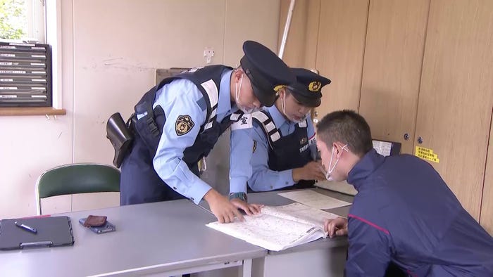 警察学校の授業の様子 (C)フジテレビ