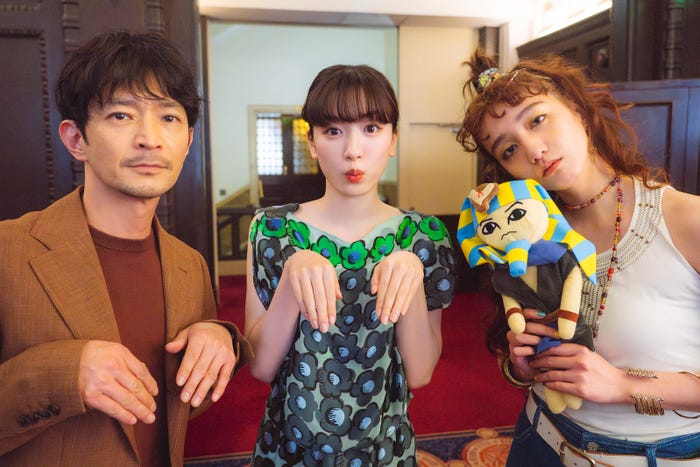 津田健次郎、永野芽郁、長井短(C)東村アキコ/集英社(C)2025 映画「かくかくしかじか」製作委員会