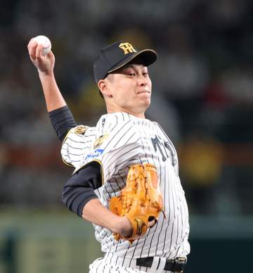 阪神 先発・大竹は6回2安打1失点 63キロのスローボールも投じる