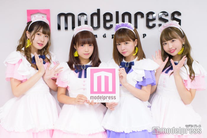 モデルプレスのインタビュー応じたあっとせぶんてぃーん(左から)みなりん、かにぱん、かげとら、あいく(C)モデルプレス