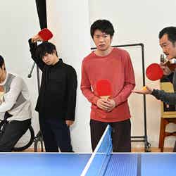 （左から）戸次重幸、千葉雄大、田中圭、吉田鋼太郎（C）テレビ朝日