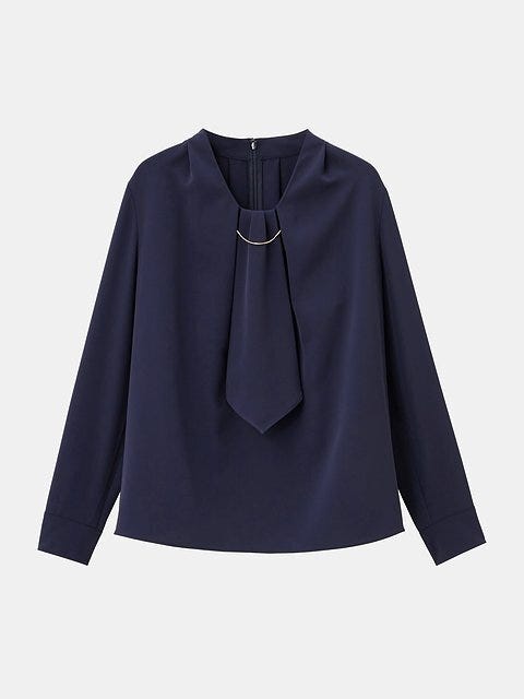 PLST UVカットチェーンパーツブラウス PLSTのUVカットチェーンパーツブラウス