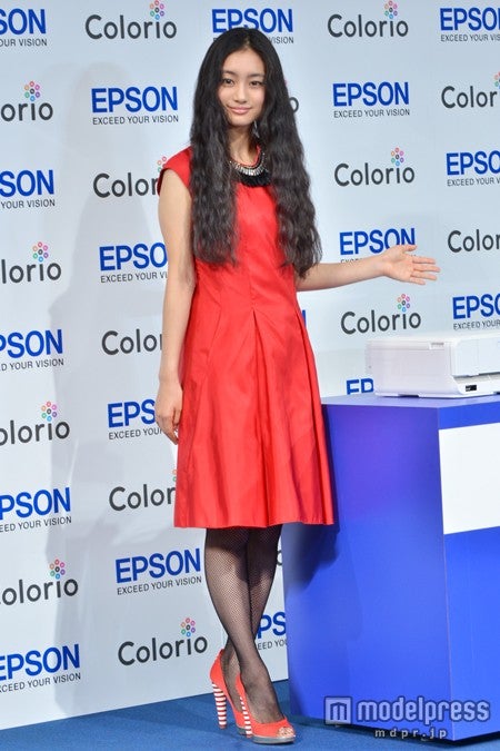 エプソン新商品発表会に出席した忽那汐里
