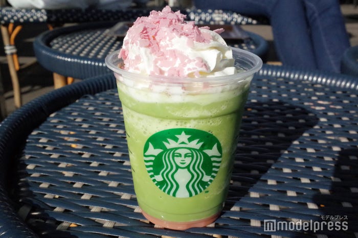 花見抹茶 クリーム フラペチーノ(C)モデルプレス