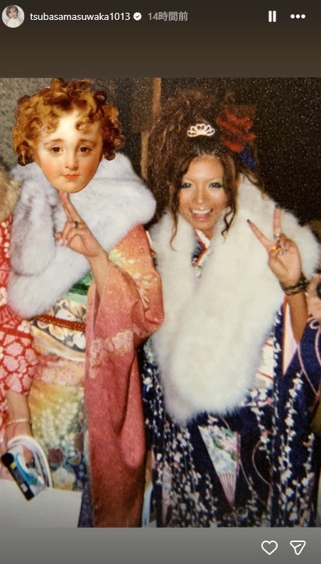 益若つばさInstagramストーリーズより