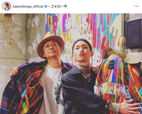 香取慎吾&SHINeeキー、日韓スター2ショットに驚きの声「なんて豪華な」