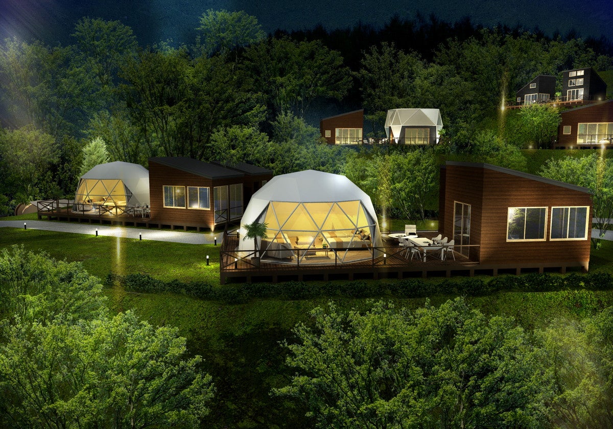 グランピングヒルズ アウラテラス茨城／画像提供：マリントピアリゾート