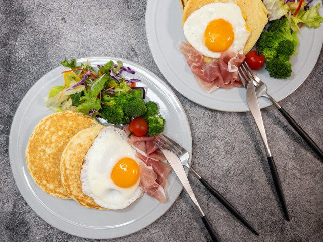 ポテトパンケーキ　レシピ　好みのトッピングをして完成