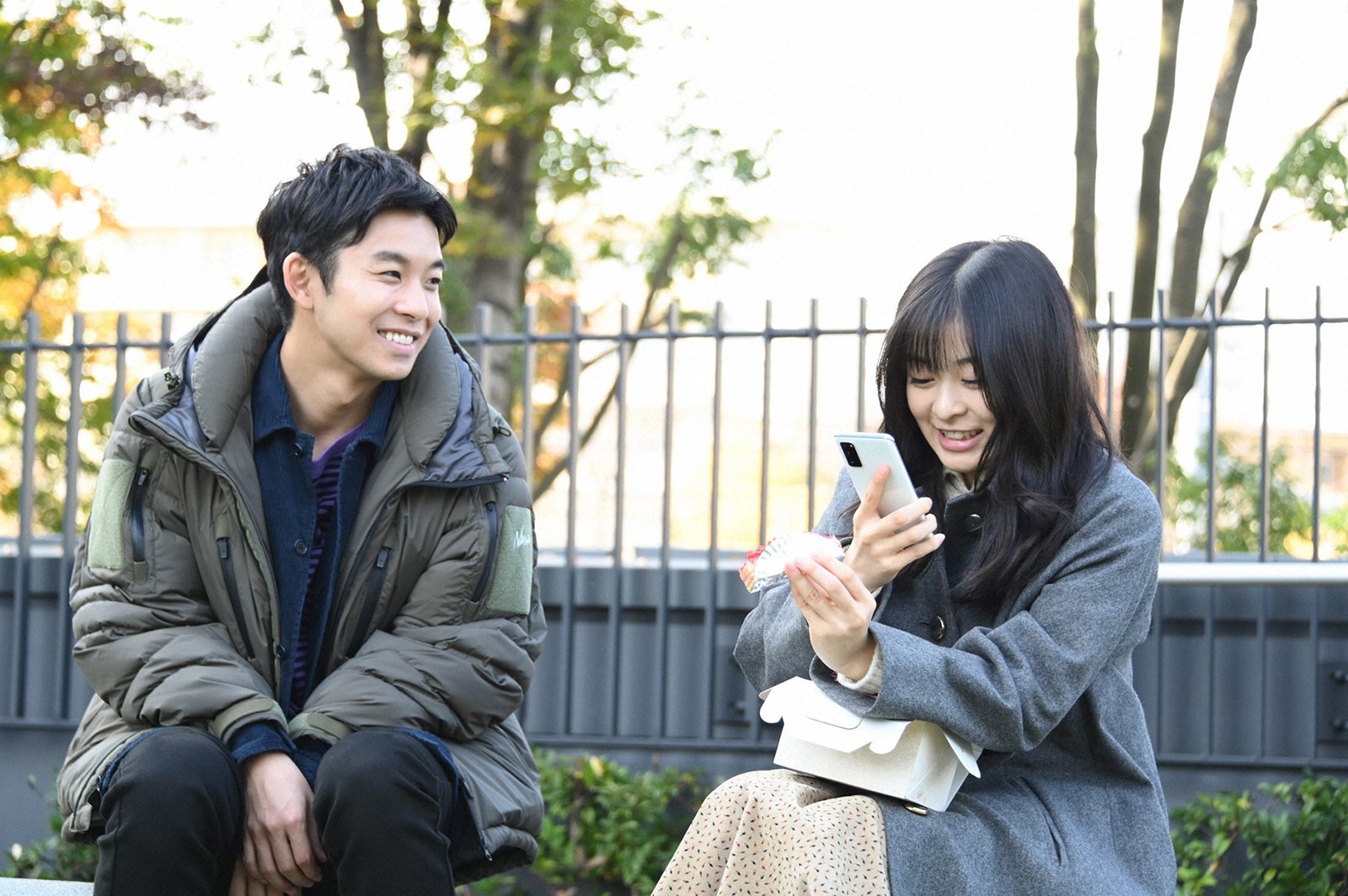 仲野太賀、森七菜／「この恋あたためますか」第7話より（C）TBS