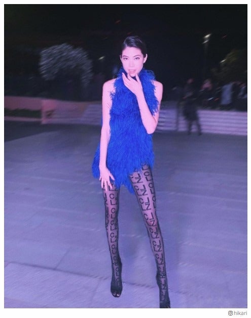 森星、美脚際立つSEXY透けタイツ＆ドレス姿にうっとり