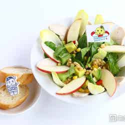 ふなパワーサラダ(バケット付き)税込1,500円/画像提供:「ふなっしーBeach house」広報事務局