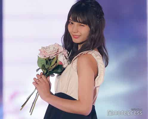 けやき坂46小坂菜緒、ステージでも輝く圧倒的美貌 初ランウェイに歓声飛ぶ<GirlsAward 2018 S/S >