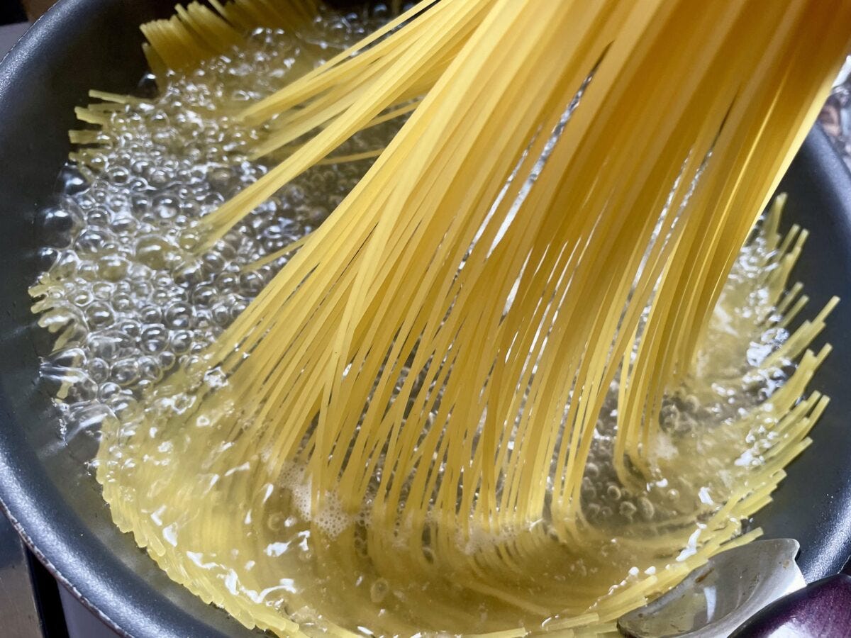 納豆クリームパスタ