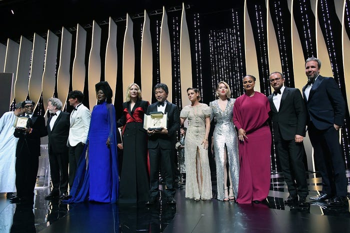 授賞式の様子(C)2018『万引き家族』 製作委員会