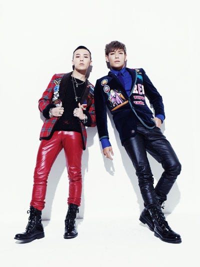 (左から)G-DRAGON、T.O.P
