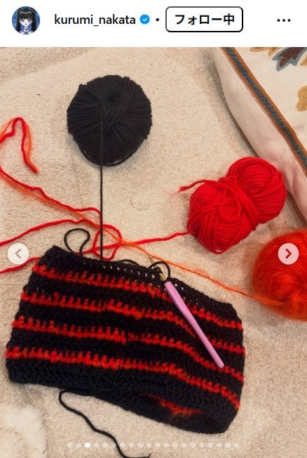 中田クルミInstagramより