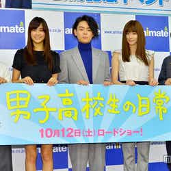 左から松居大悟監督、山本美月、菅田将暉、岡本杏理、角田晃広