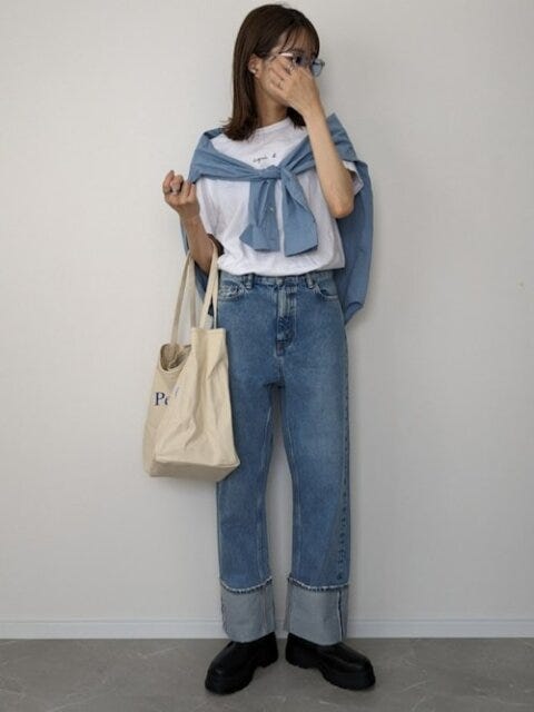 デニム　コーデ