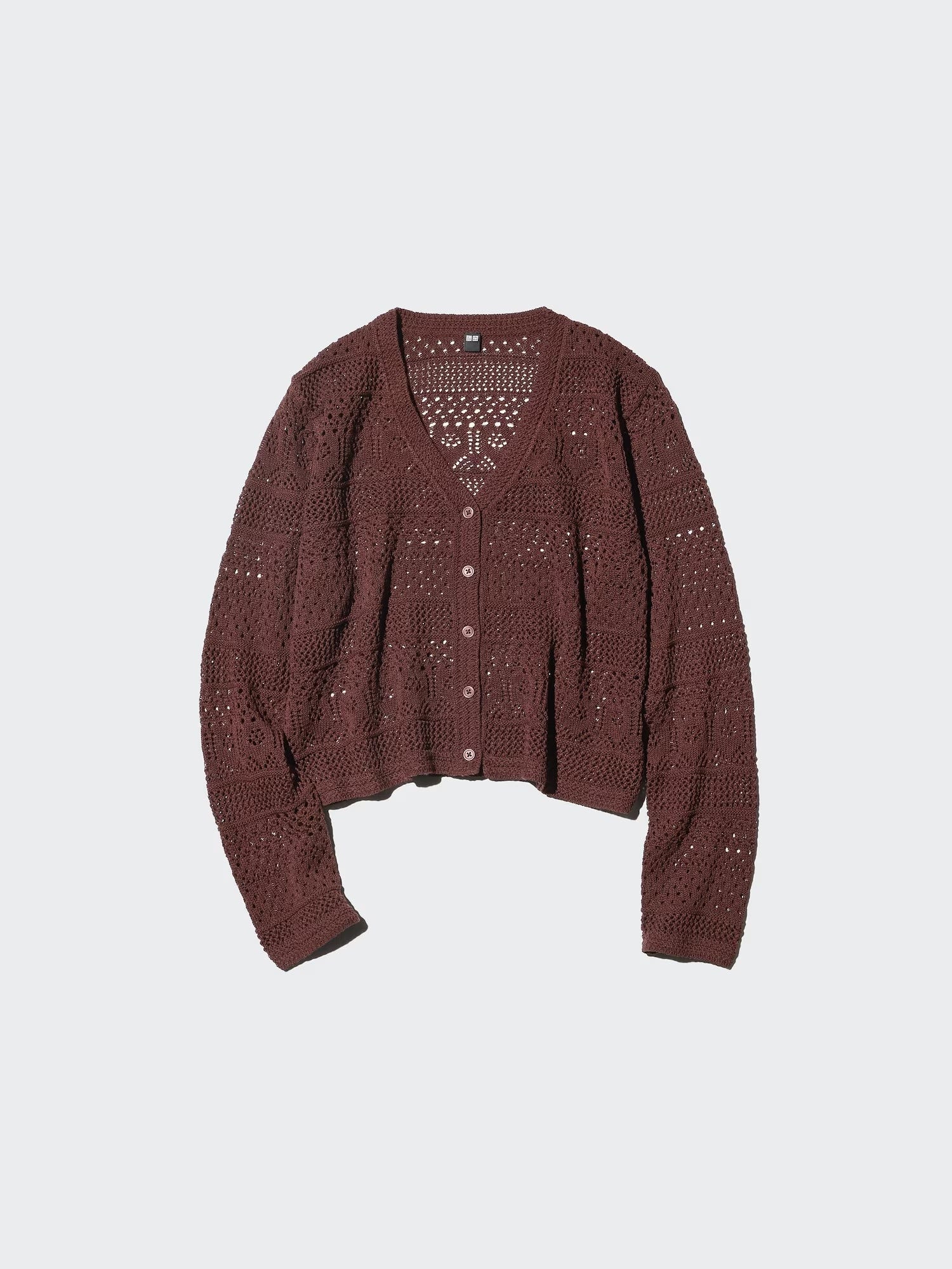 ユニクロ　クロシェVネックカーディガン　2990円（税込）