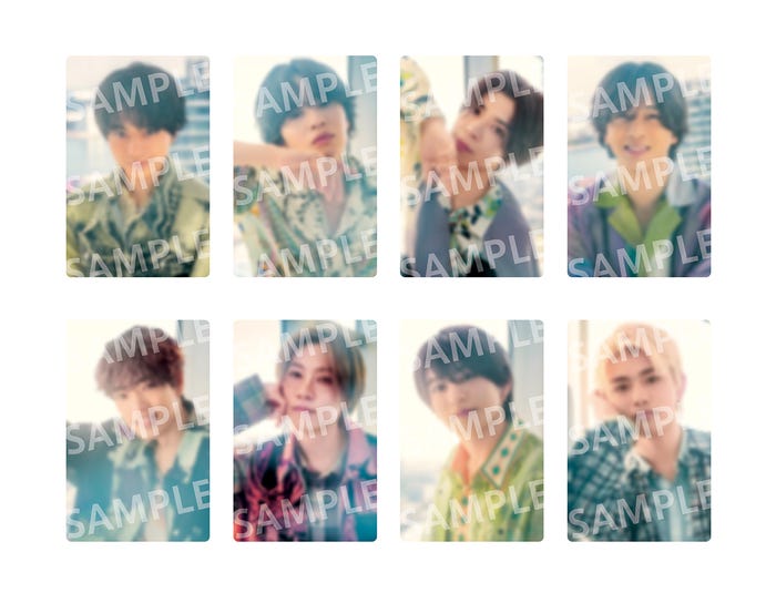 timelesz「MOMENTUM」トレーディングカードサンプル(提供写真)