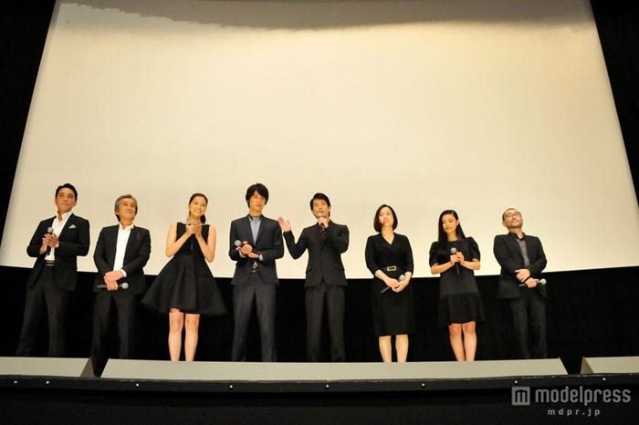 映画「イン・ザ・ヒーロー」の初日舞台挨拶の様子/日向丈、寺島進、黒谷友香、福士蒼汰、唐沢寿明、和久井映見、杉咲花、武正晴監督