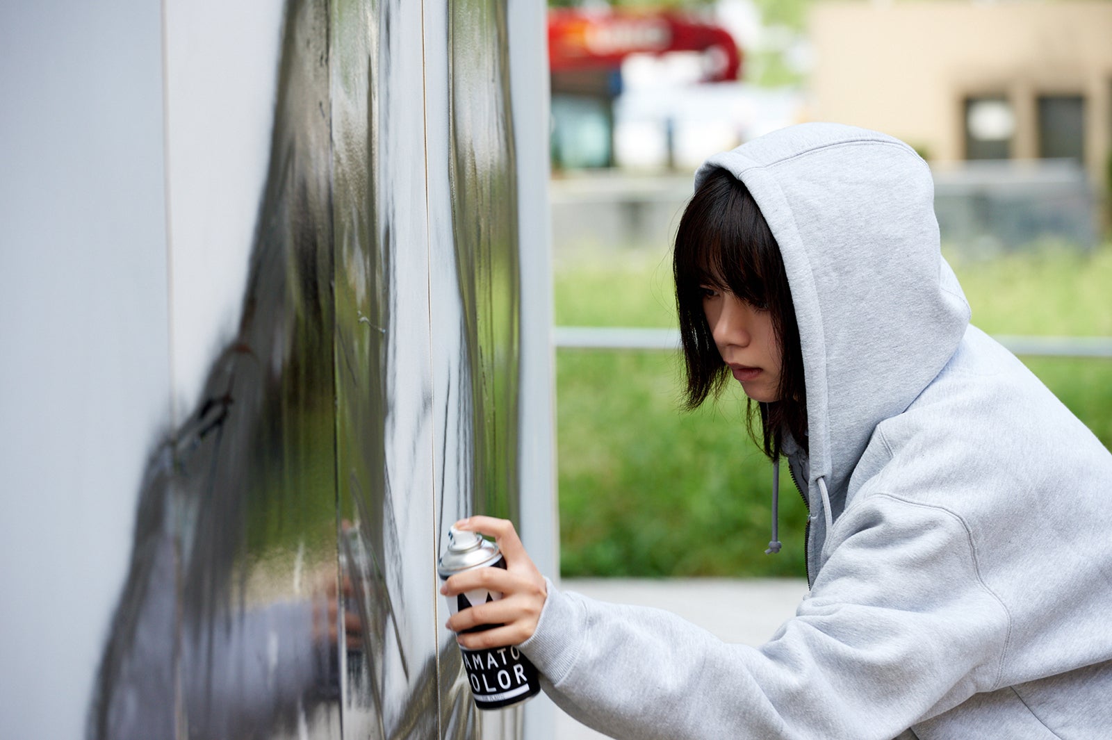 池田エライザ／「左ききのエレン」第1話より（C）かっぴー・nifuni／集英社　（C）ドラマ「左ききのエレン」製作委員会・MBS