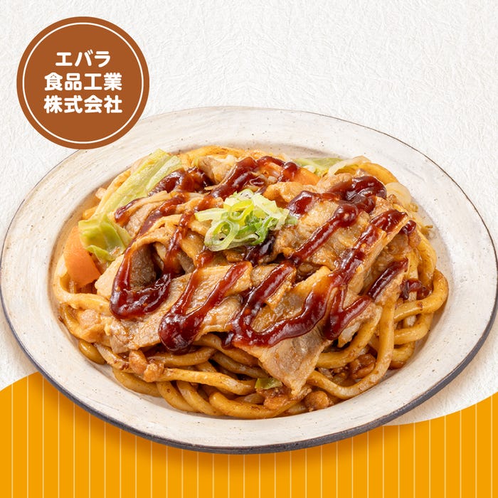 エバラ焼肉のたれ使用 焼うどん(提供写真)