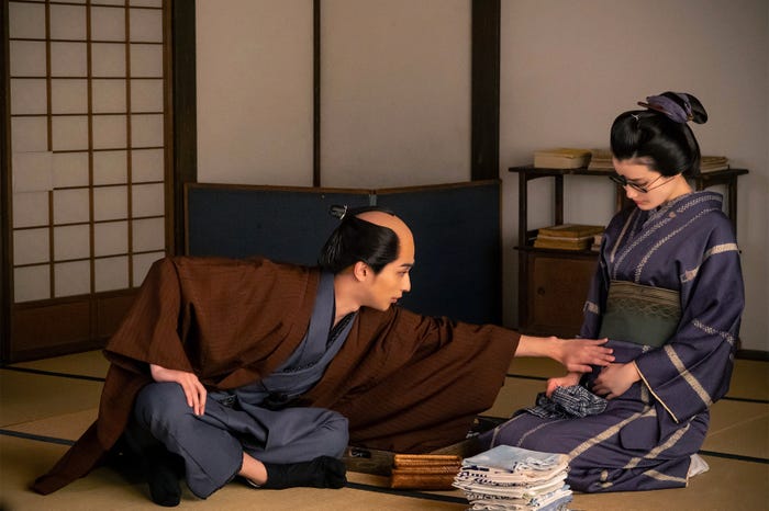 横浜流星、橋本愛「べらぼう~蔦重栄華乃夢噺~」第43話(C)NHK