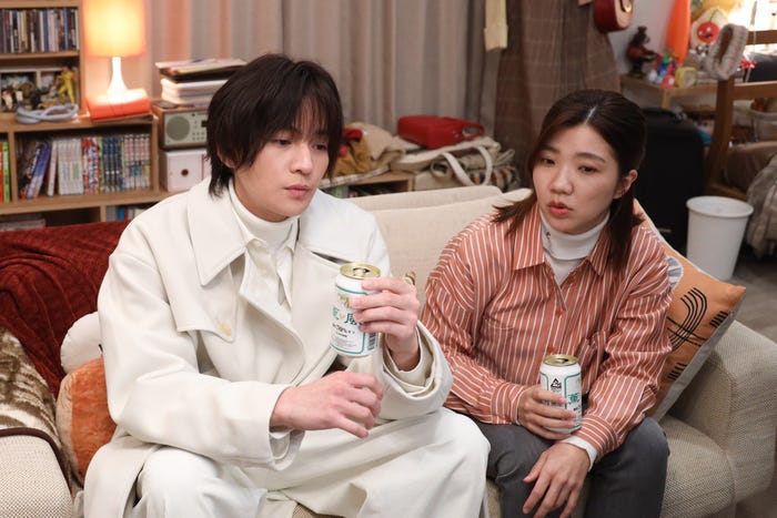 八木勇征、福田麻貴「婚活1000本ノック」第6話より(C)フジテレビ