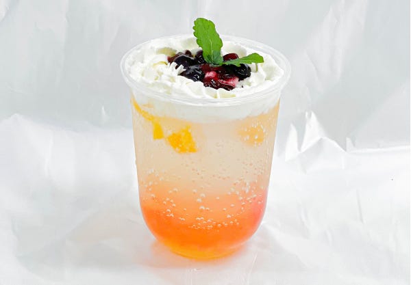 「美酢」を使用したオリジナルドリンク (提供写真)