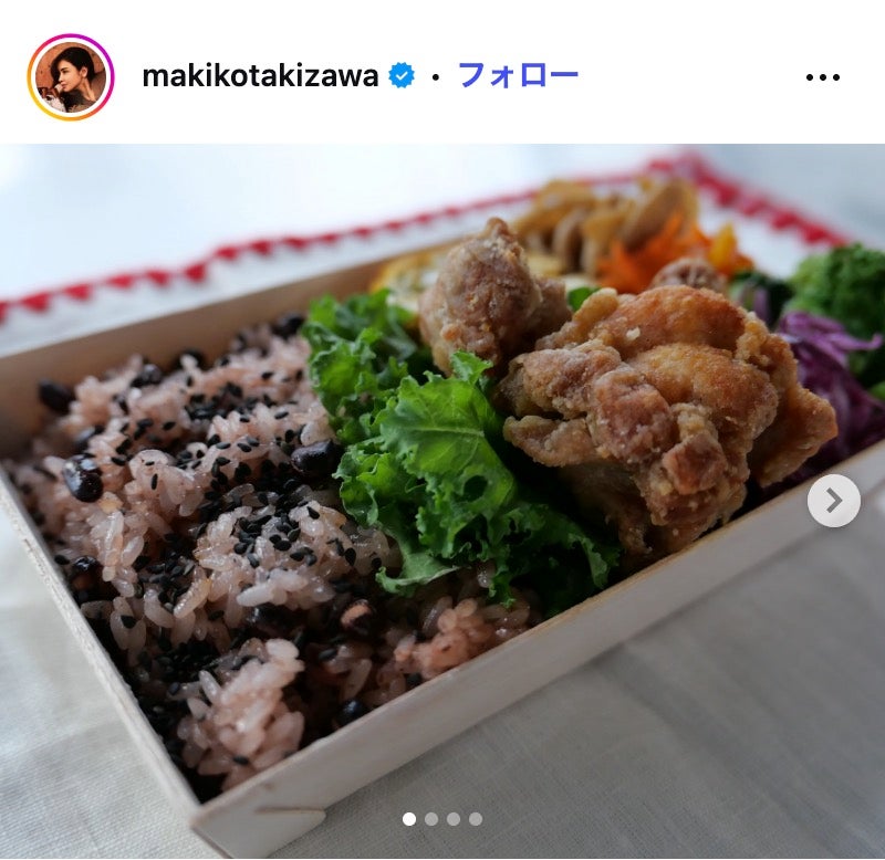 滝沢眞規子Instagramより