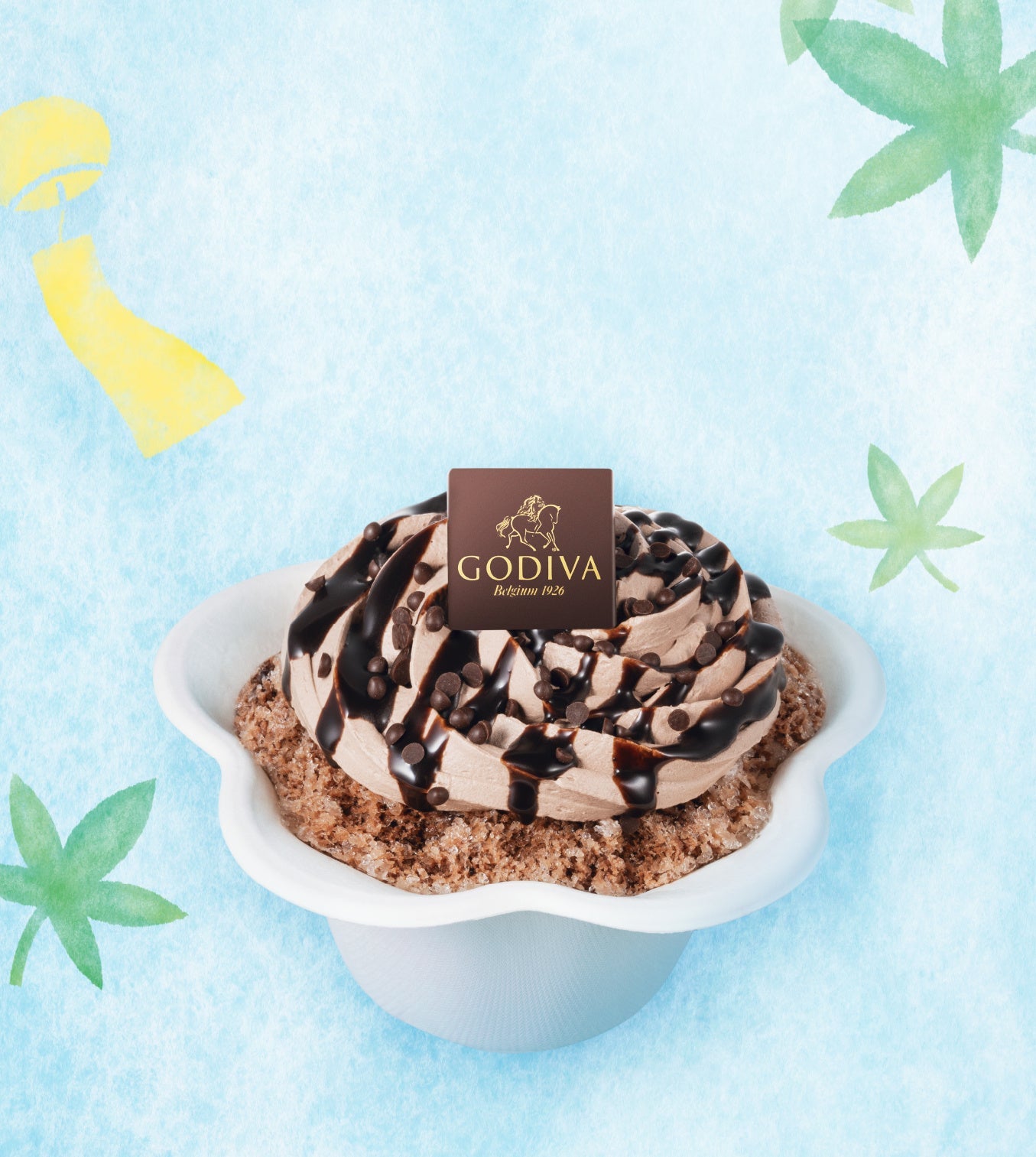 ゴディバのチョコレートかき氷900円／提供画像