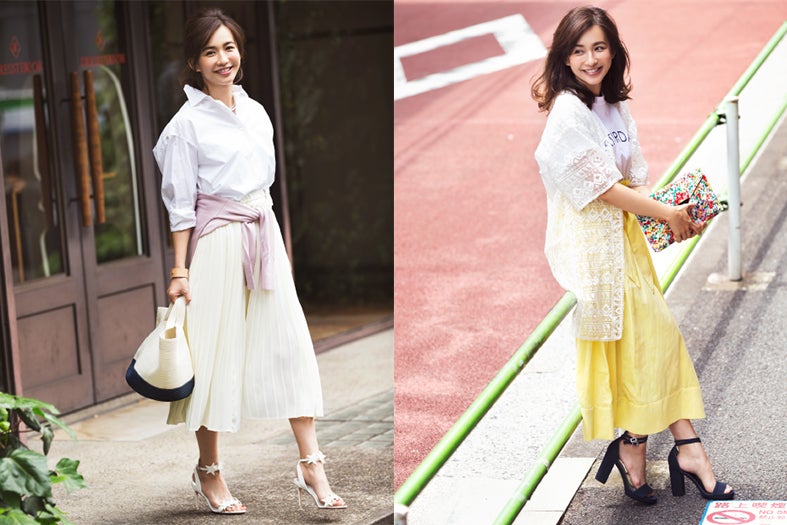 いいとこ取りの“ロングスカート”で大人レディに