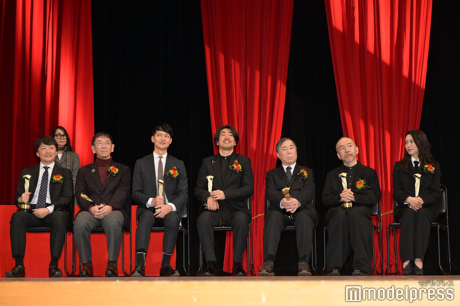松下剛氏、井上実氏、山田滋天氏、瑠東東一郎監督、川本三郎氏、塚本晋也監督、二階堂ふみ（C）モデルプレス
