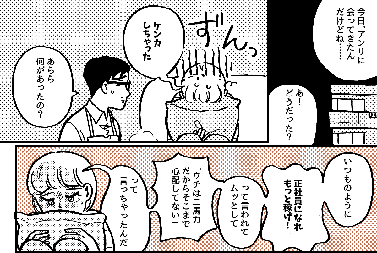 3-1-1学生時代から仲が良かった友だち。ライフスタイルの違いですれ違いが起きました