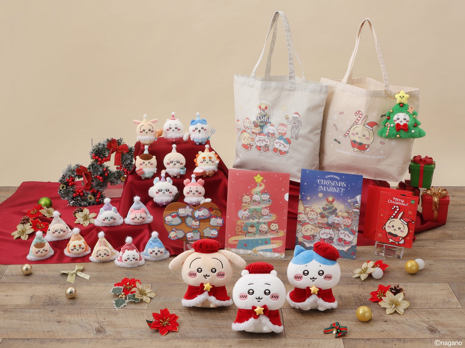 「ちいかわクリスマスマーケット」グッズ（提供写真）