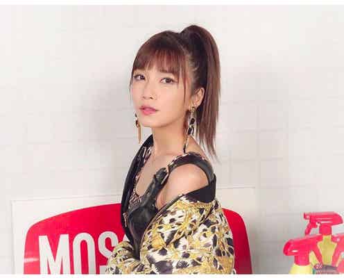 AAA宇野実彩子「雰囲気違う」「カッコいい」ぱっつんポニーテ-ルのセルフメイクショットに反響