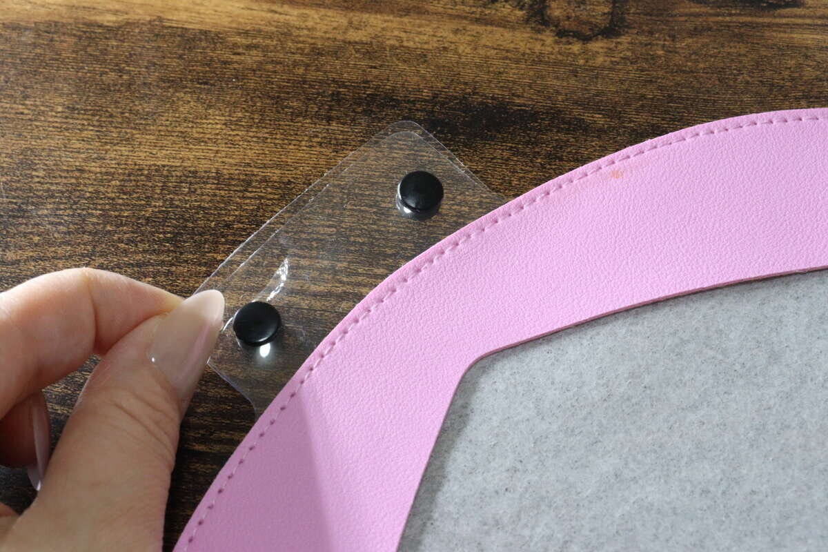 ハートうちわカバー（アソート3）　スナップボタン