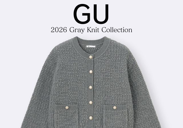 GUで大人の着こなしを一気に格上げ♡今買い足すなら「グレーニット」がハズせない！