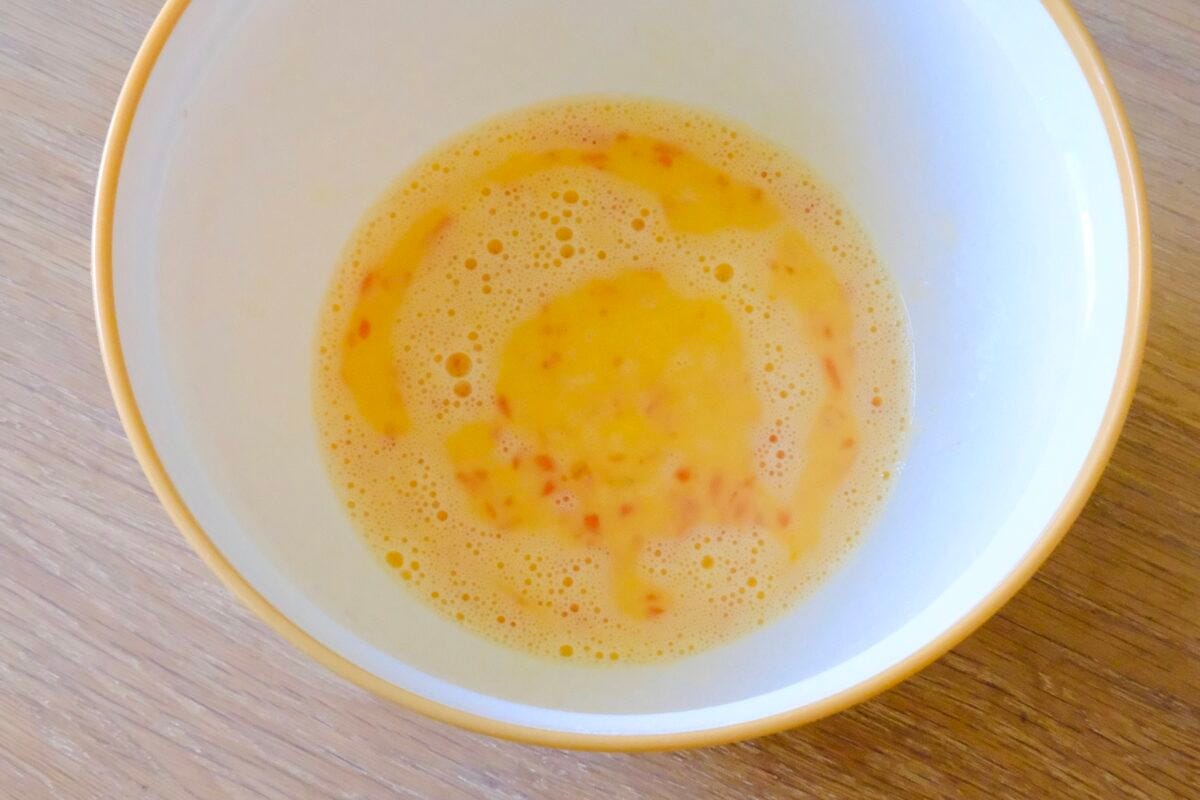 井ノ原快彦　紅しょうが入り卵焼き