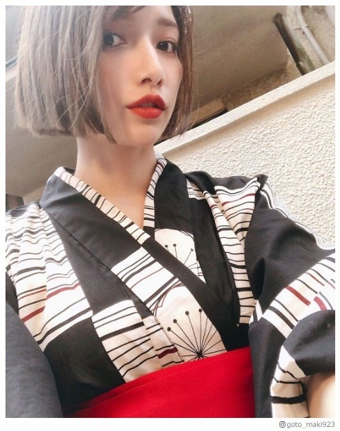 後藤真希、プライベートの浴衣ショットに「色っぽい」の声